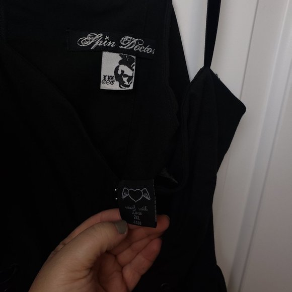 Hell Bunny Spin Doctor Dress Gothic 3x - Picture 6 of 7